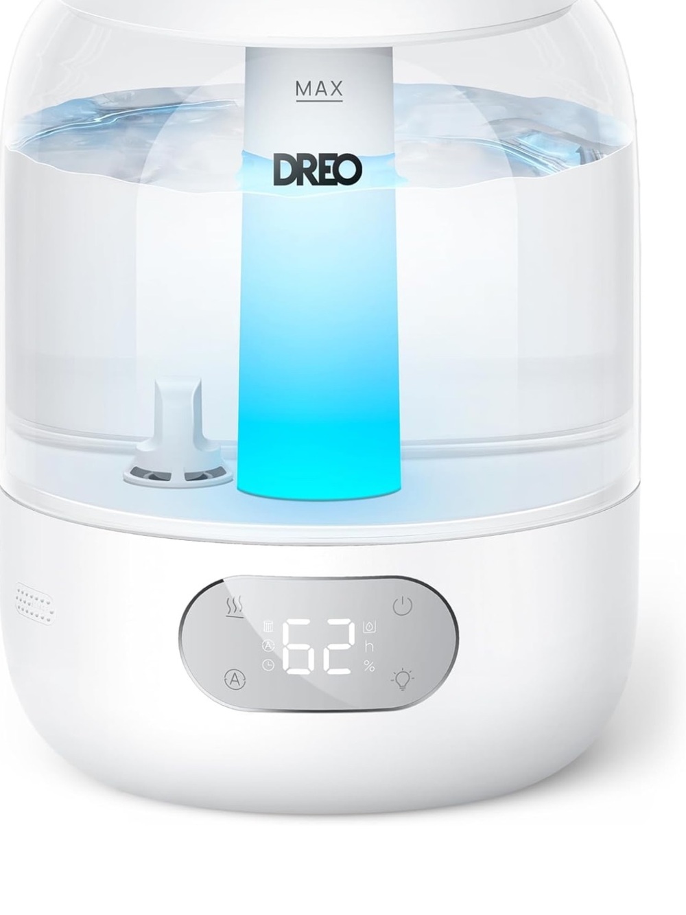 DREO Cool Mist Humidifier - White with Blue LED